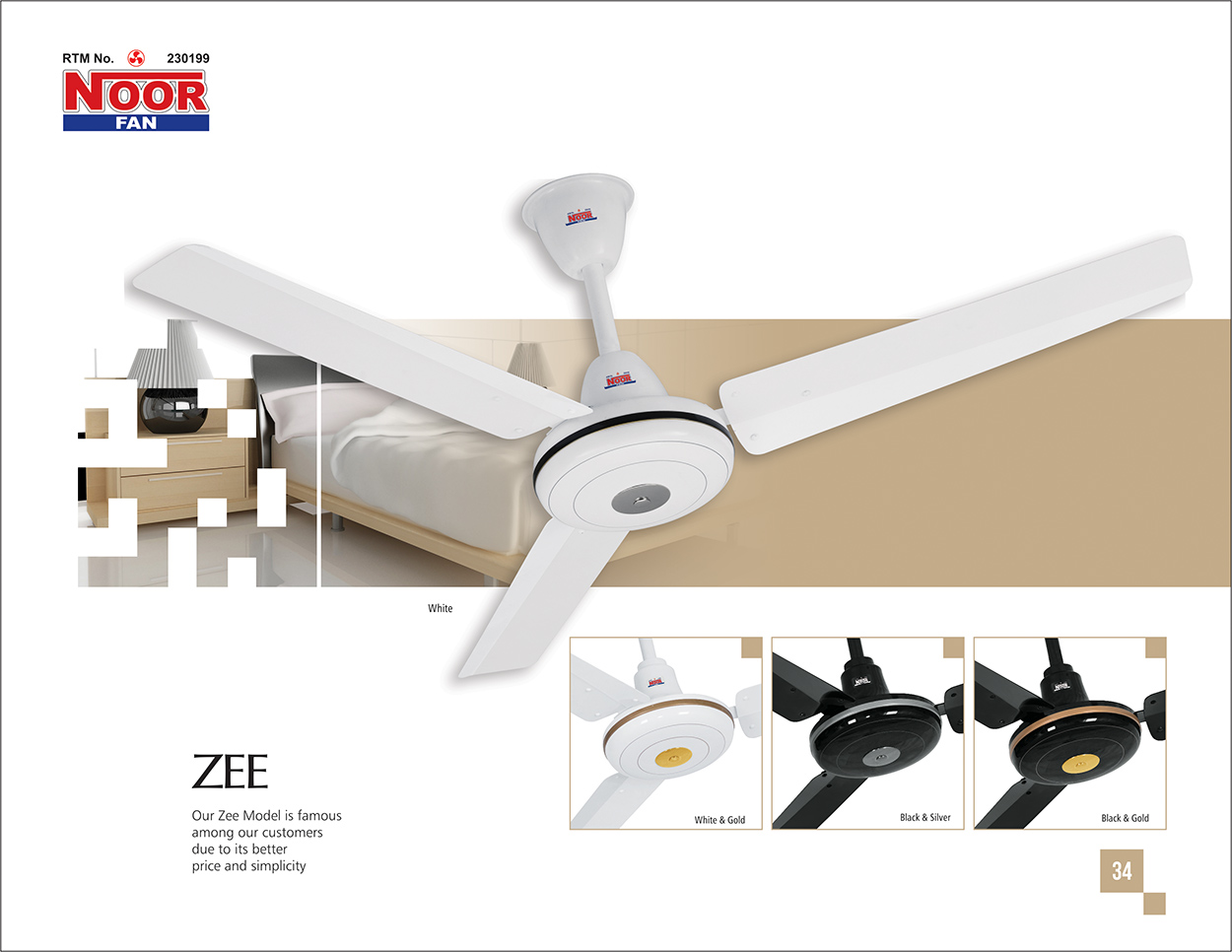 39 ZEE Copper Fan - Image 1