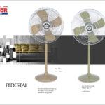 Pedestal Copper Fan